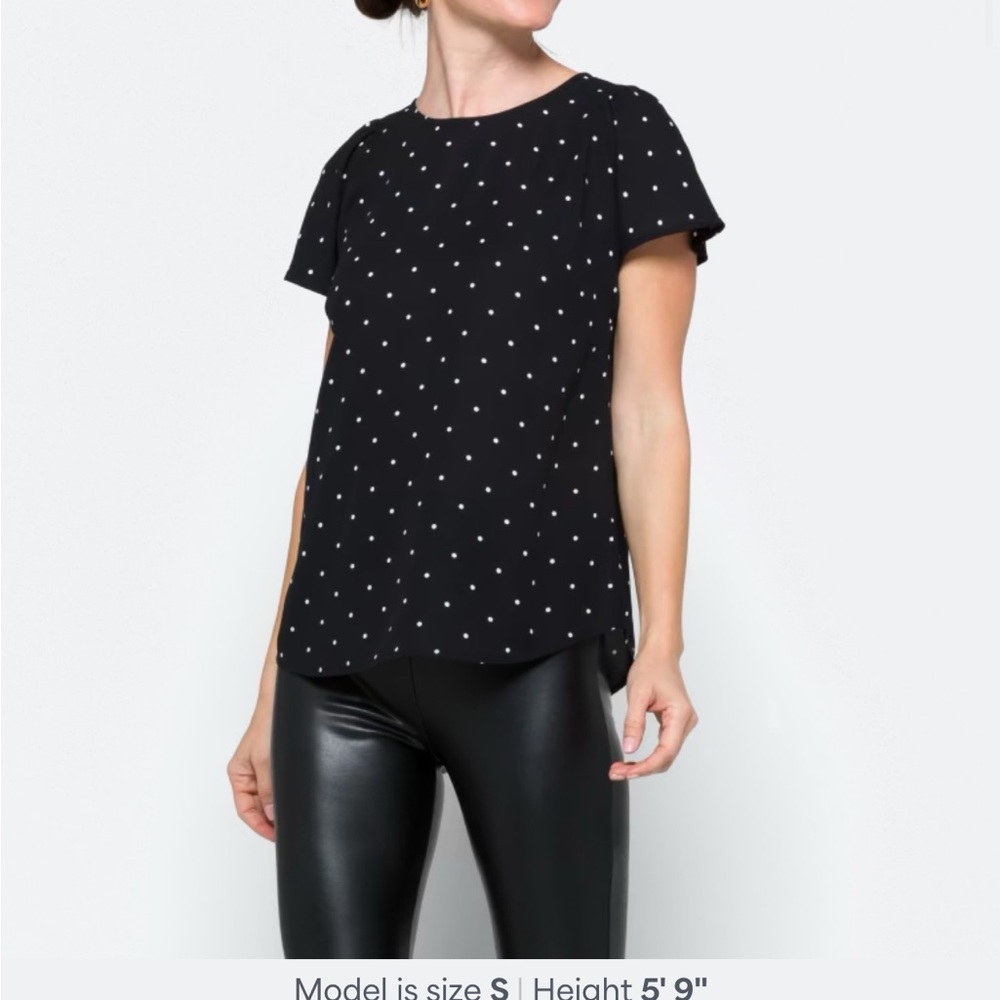 Black Polka Dot Women's Top from Stitch Fix. Excellent condition